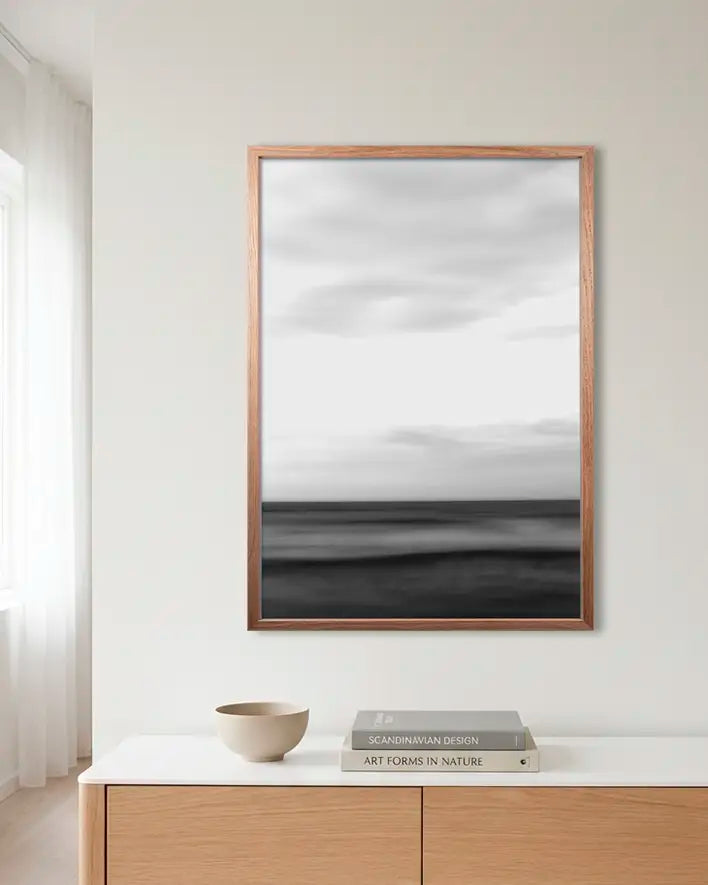 Abstrakte Wellen in Schwarz-Weiß