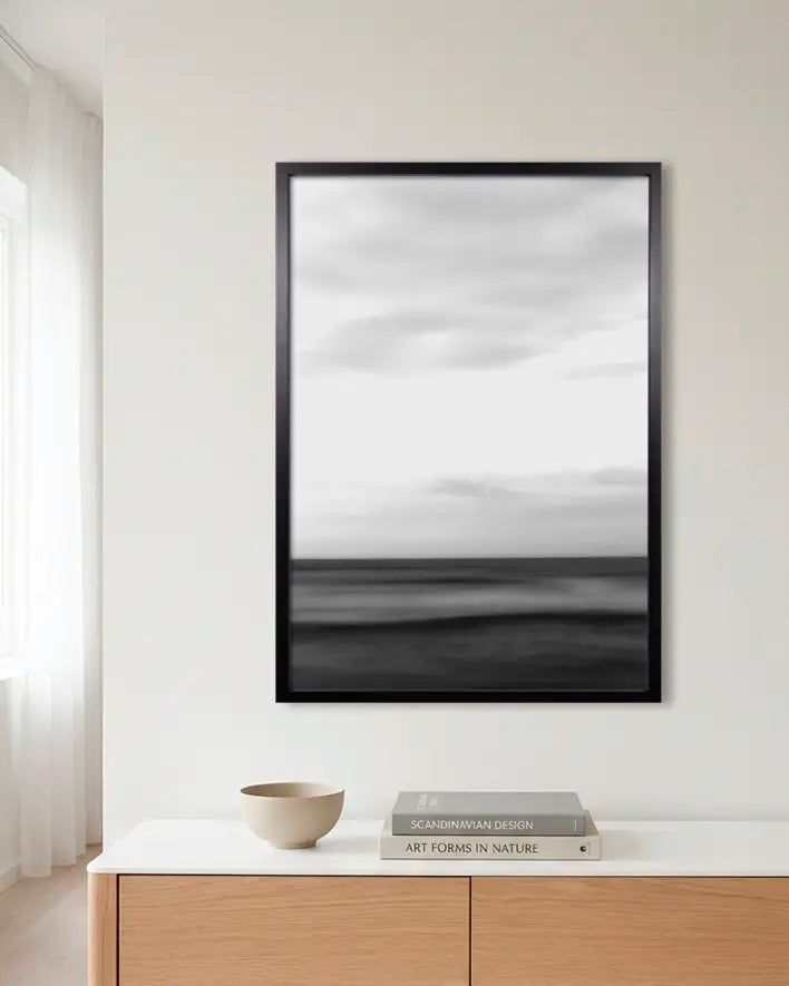 Abstrakte Wellen in Schwarz-Weiß