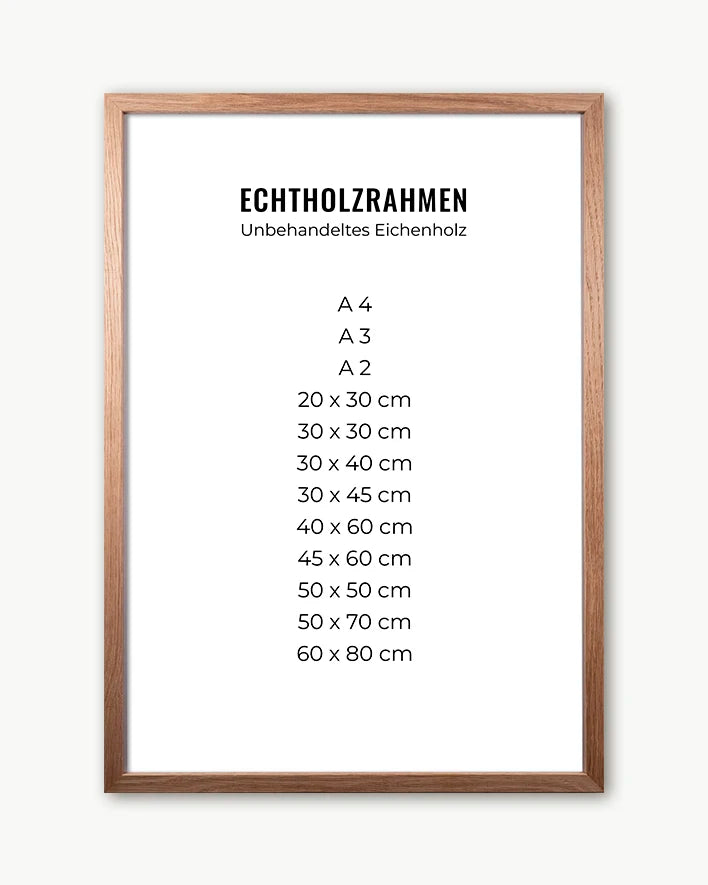 Bilderrahmen | Echtholz | eiche natur
