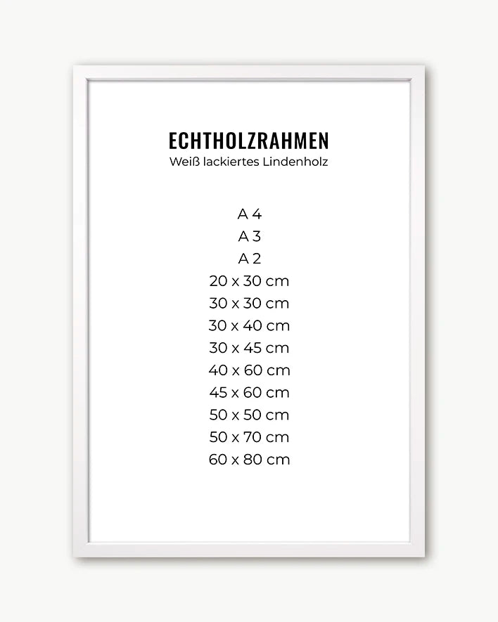 Bilderrahmen | Echtholz | weiß