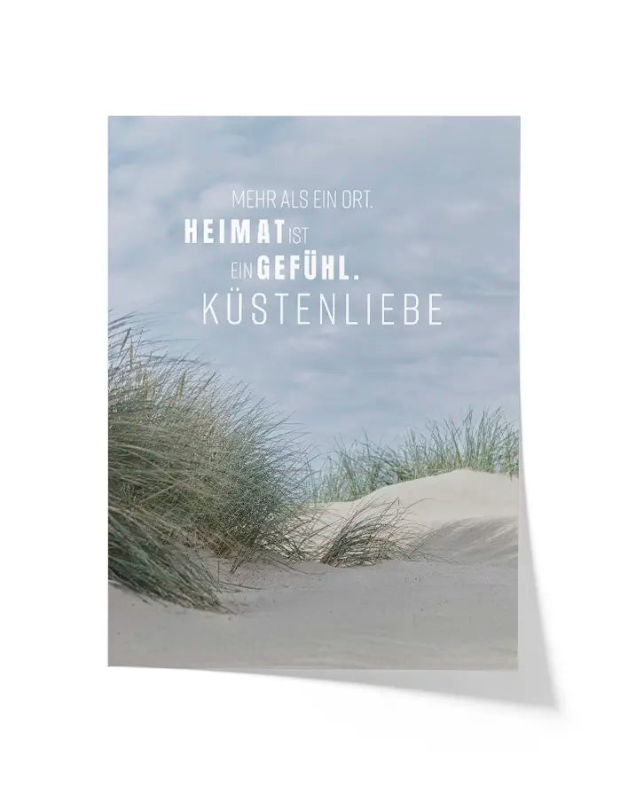 Heimatposter Küstenliebe