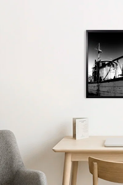 Workspace im Hotelzimmer.