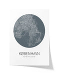 Kopenhagen Karte im Kreis