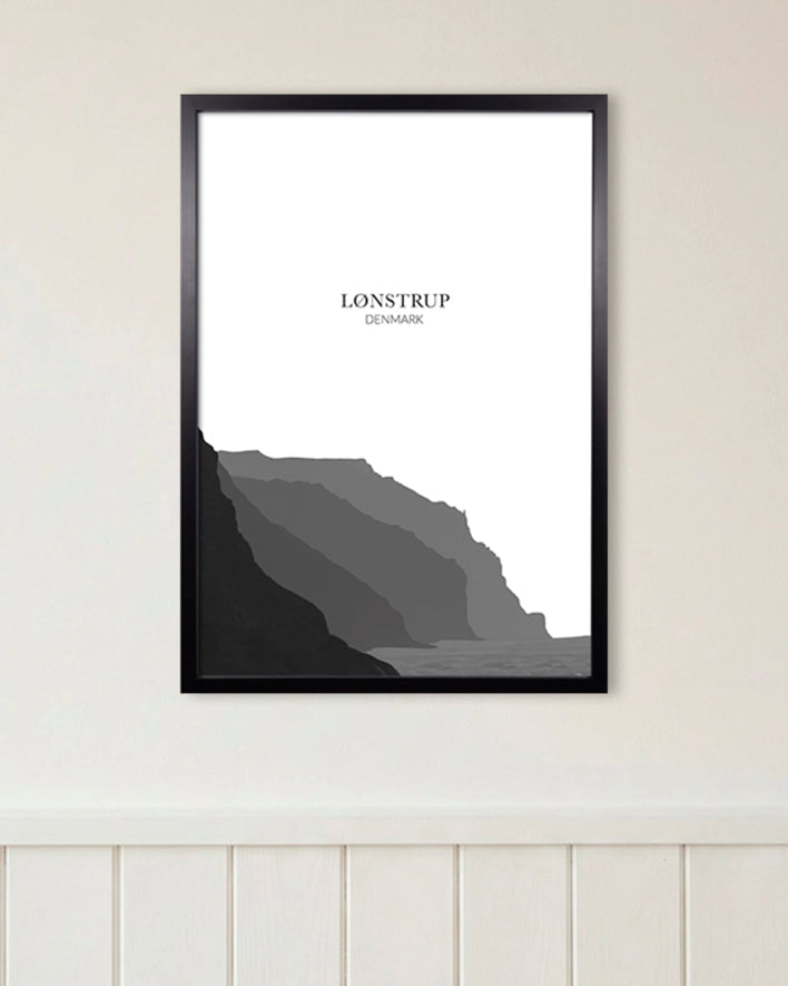 Lønstrup Klippen No. 1 | Schwarz-Weiß