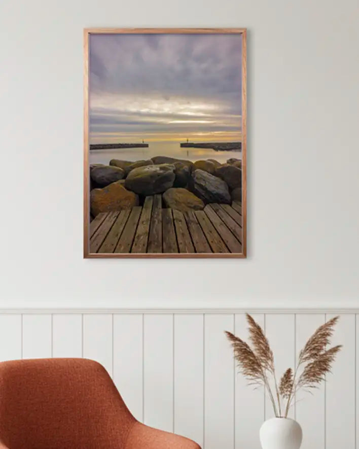 Morgendämmerung am Hafen