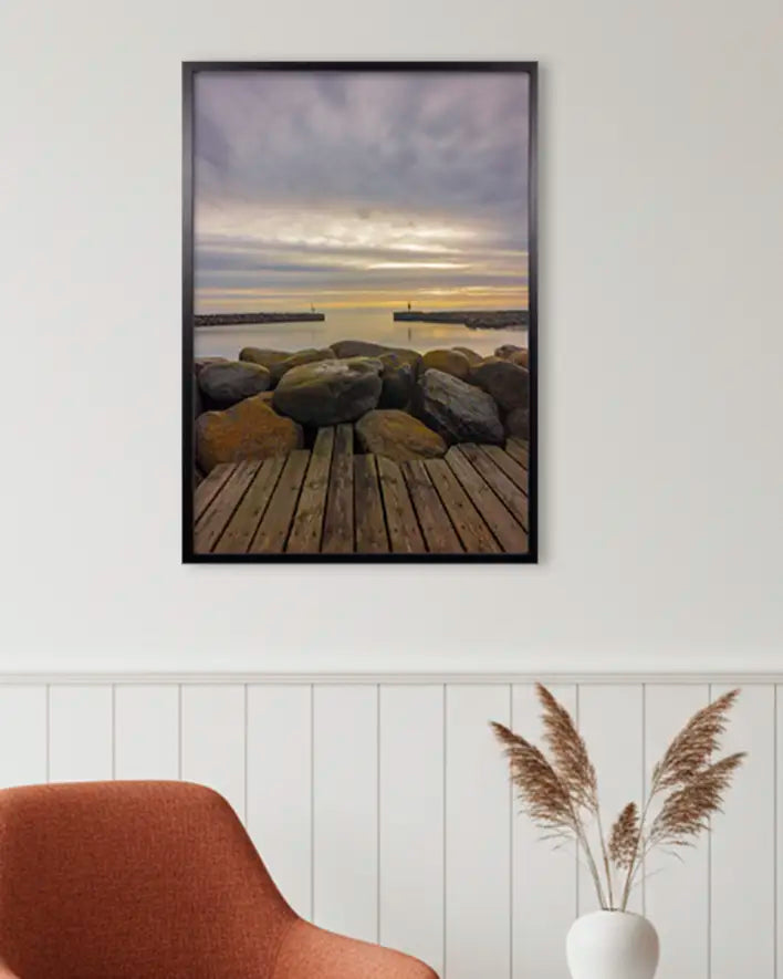 Morgendämmerung am Hafen