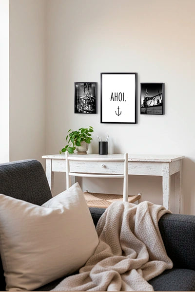 Inspiration Home-Office: Nautische Schwarz-Weiss-Bilder, exlusive Motive von Thomas Kaminsky.
