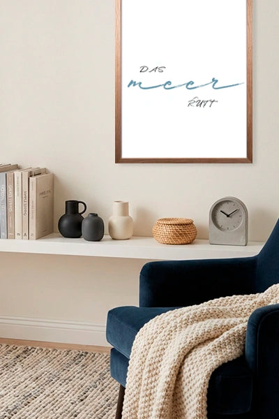 Inspiration Leseecke: Sprüche-Bild "Das Meer ruft" von Thomas Kaminsky